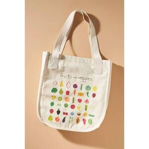 NEW UNFORTUNATE PORTRAIT up tote bag in fruits & veggies